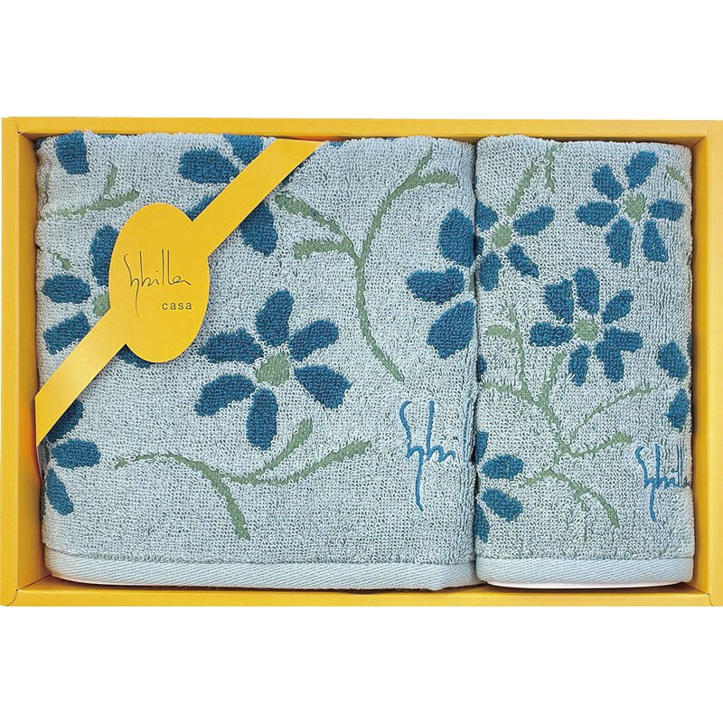 シビラ エンラサーダ2 フェイスタオル＆ミニタオル ブルー