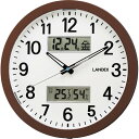 ランデックス 温湿度表示掛時計 ディアデイズ