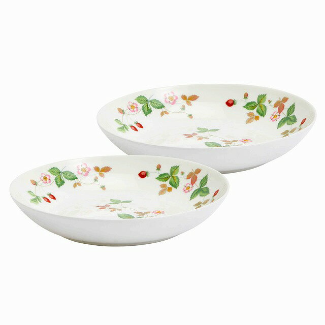 10%ポイントUP／●ウェッジウッド／ワイルド ストロベリー カジュアル／ボウル20cm ペア