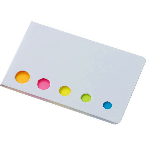 5色付箋メモ(白)