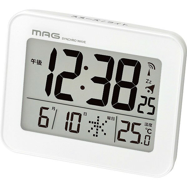 MAG MAG　デジタル電波目覚まし時計ファルマン