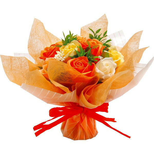 ●／スカーレットブーケ（ソープフラワー）●色柄／オレンジ