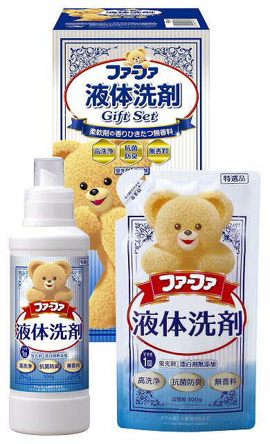 ●セット内容／ファーファ液体洗剤無香料（本体500g・詰替400g）●箱サイズ／箱237×120×110mm●原産国／JPN●重量／1060g