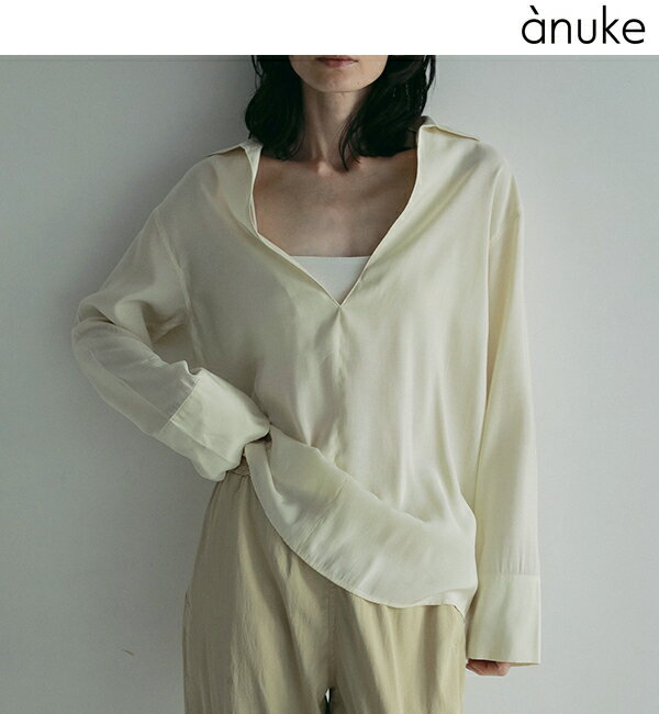 【予約商品】anuke アンヌーク Skipper Sheer Shirts 62510428 3月上〜4月上入荷予定 後払い決済利用不可 2025spring/summer 2025春夏 新作 キャンセル返品不可 先行予約のサムネイル