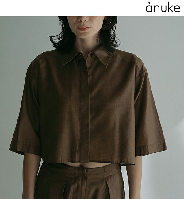 【予約商品】anuke アンヌーク Halfsleeve Box Shirts 62510429 4月上〜5月上入荷予定 後払い決済利用不可 2025spring/summer 2025春夏 新作 キャンセル返品不可 先行予約のサムネイル