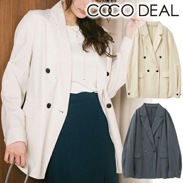 【SALE20%OFF+2点購入でさらに10%OFF+3エントリー＆楽天カードでP7倍】【即日発送】COCODEAL ココディール シャツライクジャケット 75214349 25SS 2025春夏 新作 キャンセル返品不可のサムネイル