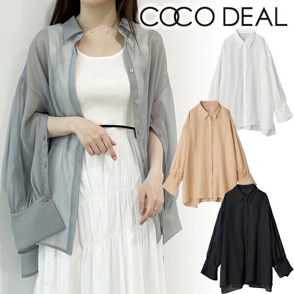 【即日発送】COCODEAL ココディール/ラメシアー2WAYスリーブブラウス 73318454 /23SS/新作/キャンセル返品不可/あす楽のサムネイル
