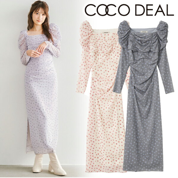 【SOLD OUT】COCODEAL ココディール フラワーチュールギャザーワンピース 75115142 人気商品 25SS 2025春夏 新作 キャンセル返品不可のサムネイル