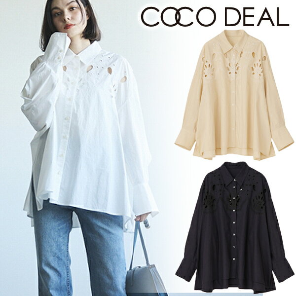 【即日発送】COCODEAL ココディール エンブロイダリーシャツブラウス 74118181 24SS 2024春夏 新作 キャンセル返品不可 あす楽のサムネイル