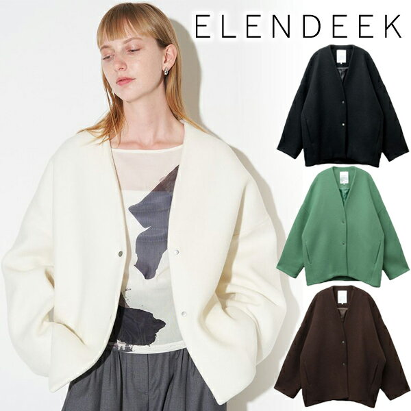 【期間限定15%OFF】【即日発送】ELENDEEK エレンディーク FORM SHORT WOOL CT フォルムショートウールコート 51256001000...
