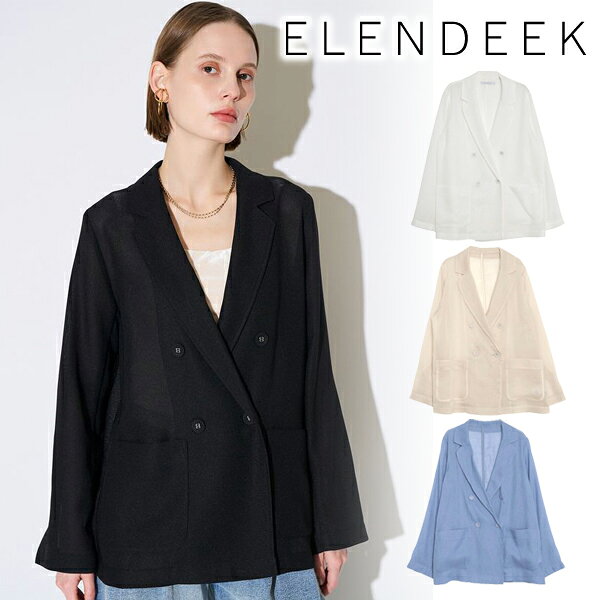 【スーパーSALE50%OFF+エントリーでP2倍】【即日発送(火曜除く)】ELENDEEK エレンディーク SHEER JK シアージャケット 512630120501 26SS 2026秋春夏 新作 キャンセル返品不可
