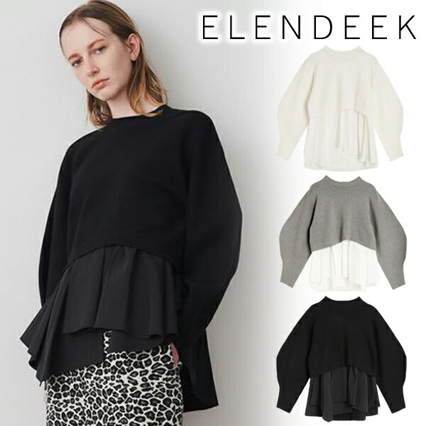 【SOLD OUT】【期間限定20%OFF】ELENDEEK エレンディーク BACK PLEATS LAYERED KT 512342620101 23FW 2023秋冬 新作 キャンセル返品不可のサムネイル