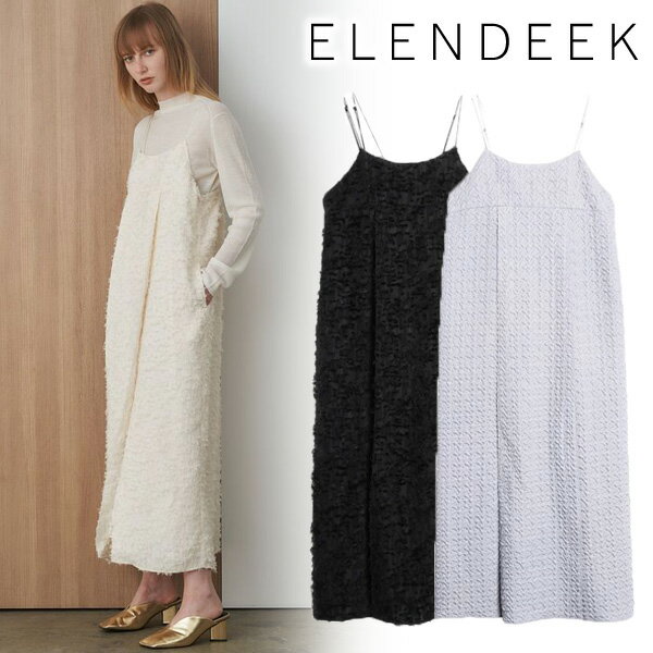 ELENDEEK エレンディーク MATERIAL CAMI OP 512410310001 24SS 2024春夏 新作 キャンセル返品不可 あす楽