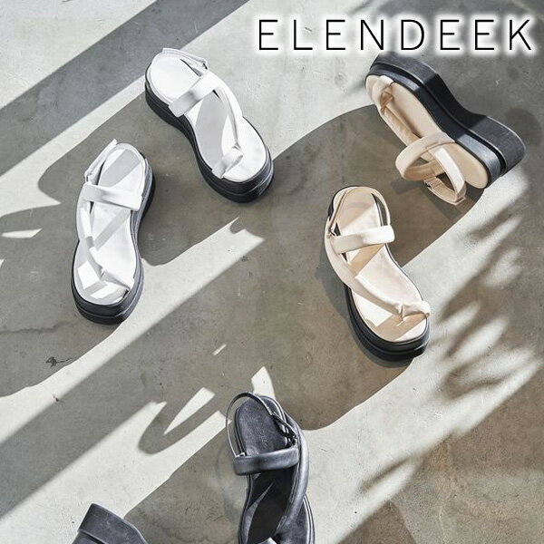 【期間限定15%OFF+エントリーでP2倍】【即日発送】ELENDEEK エレンディーク THONG SANDAL 512431800201 24SS 2024春夏 新作 キャンセル返品不可 あす楽