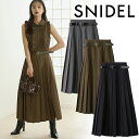 【期間限定10%OFF+エントリーでP3倍 7/14(月)正午12時スタート】【予約商品】SNIDEL スナイデル ベルト付きプリーツロングスカート SWFS254129 8月上~9月上入荷予定 後払い決済利用不可 25FW 2025秋冬 新作 キャンセル返品不可