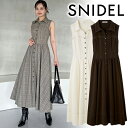 【期間限定20%OFF+本日エントリー&楽天カードでP4倍】【即日発送(火曜除く)】SNIDEL スナイデル Sustainableコルセットディテールシャツワンピース SWFO254136 25FW 2025秋冬 新作 キャンセル返品不可