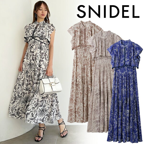 【期間限定10%OFF+エントリーでP2倍】【即日発送】SNIDEL スナイデル /プリーツワンピース SWFO232010 /23SS/2023春夏/新作/キャンセル返品不可/あす楽/通販