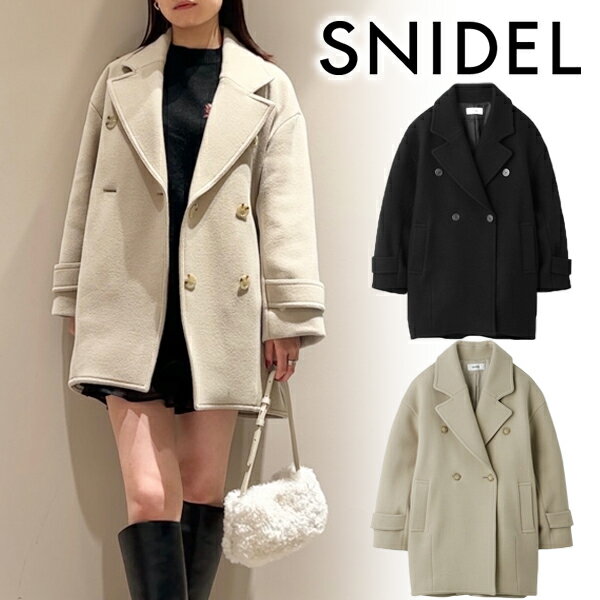 【SALE50 OFF エントリーでP2倍】【即日発送】SNIDEL スナイデル Sustainableコクーンウールコート SWFC235165 23FW 2023秋冬 新作 キャンセル返品不可 あす楽