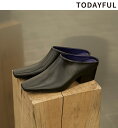 【予約商品】TODAYFUL トゥデイフル Squaretoe Leather Sabot 12521020 8月中〜9月中入荷予定 後払い決済利用不可 202...