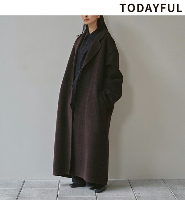 【期間限定ポイント5%！6/5(木)23:59まで】【予約商品】TODAYFUL トゥデイフル Wool Over Coat 12520006 10月末〜11月末入荷予定 後払い決済利用不可 2025winter 2025冬 新作 キャンセル返品不可 先行予約のサムネイル