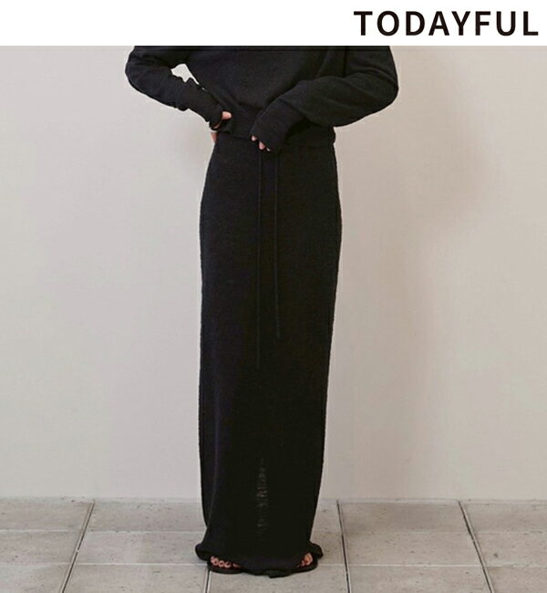 【予約商品】TODAYFUL トゥデイフル Miniboucle Knit Skirt 12610806 2月末〜3月末入荷予定 後払い決済..