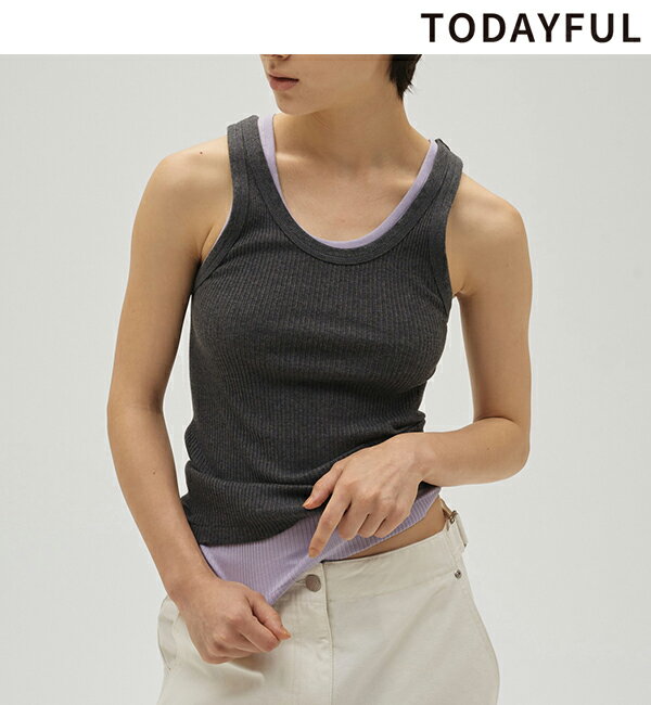 【予約商品】TODAYFUL トゥデイフル Useful Seamless Rib Tanktop 12610621 3月末～4月末入荷予定 ネコポス送料無料 後払い決済利用不可 2026spring/summer 2026春夏 新作 キャンセル返品不可