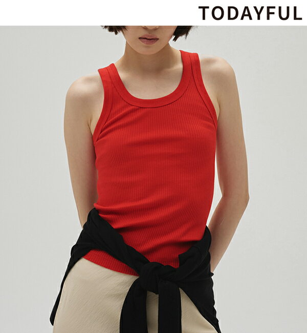 【予約商品】TODAYFUL トゥデイフル Seamless Rib Tanktop 12610612 3月末～4月末入荷予定 ネコポス送料無料 後払い決済利用不可 2026spring/summer 2026春夏 新作 キャンセル返品不可