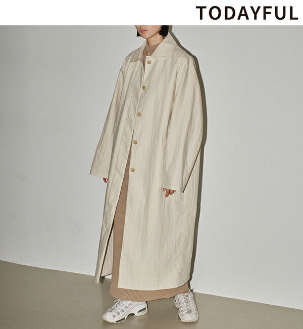 【土日も即日発送】TODAYFUL トゥデイフル /Soutiencollar Over Coat 12410002 ステンカラーオーバーコート 2024 Spring/Summer 2024春夏 新作 キャンセル返品不可 あす楽