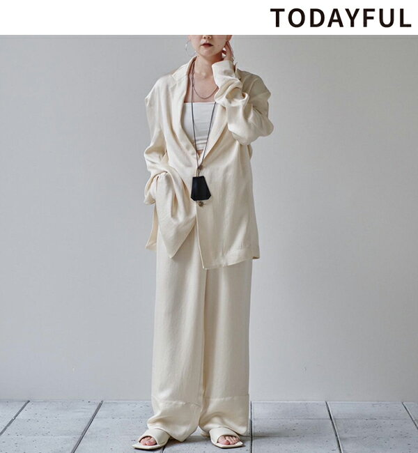 【即日発送】TODAYFUL トゥデイフル /Satin Easy Pants 12410709 サテンイージーパンツ 2024 Spring/Summer 2024春夏 新作 キャンセル返品不可 あす楽のサムネイル