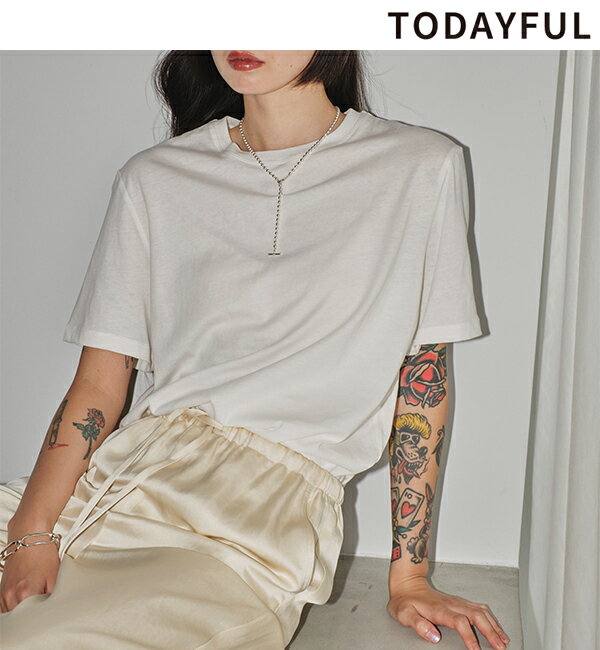 【5/19(日)限定1000円OFFクーポン発行中】【土日も即日発送】TODAYFUL トゥデイフル /Basic Smooth T-shirts 12410613 ベーシックスムースTシャツ ネコポス送料無料 2024Spring/Summer 2024春夏 新作 キャンセル返品不可 あす楽のサムネイル