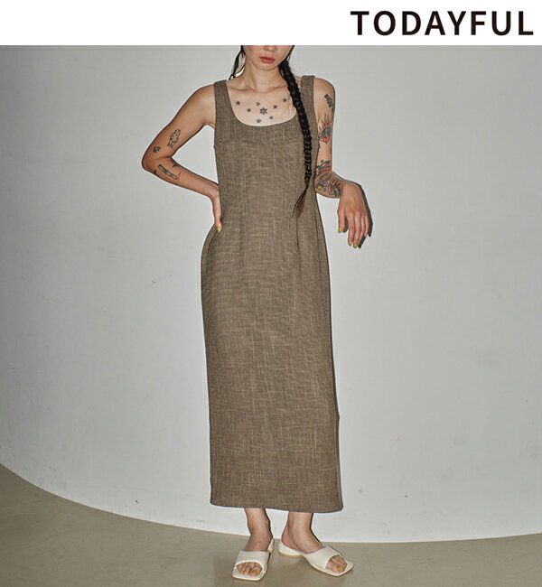 【土日も即日発送】TODAYFUL トゥデイフル /Check Pencil Dress 12410316 チェックペンシルドレス 2024Spring/Summer 2024春夏 新作 キャンセル返品不可