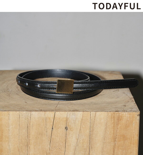 楽天セレクトショップreal【予約商品】TODAYFUL トゥデイフル Square Plate Belt 12411026 スクエアプレートベルト 6月末～7月末入荷予定 後払い決済利用不可 2024PreFall 2024秋冬 新作 キャンセル返品不可 予約