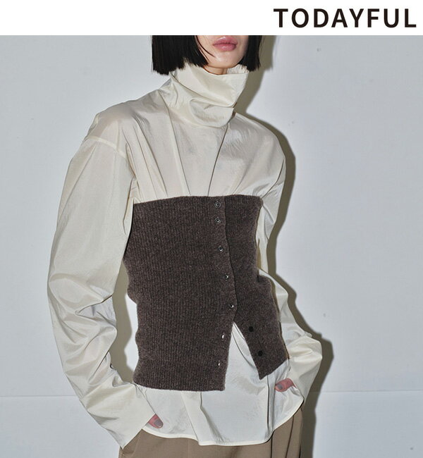 【即日発送】TODAYFUL トゥデイフル Rib Knit Bustier 12420510 リブニットビスチェ 2024PreFall 2024秋冬 新作 キャンセル返品不可のサムネイル