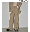 【SALE20%OFF】【即日発送】TODAYFUL トゥデイフル Doubletuck Smooth Trousers 12420704 ダブルタックスムーストラウザーズ 2024PreFall 2024秋冬 新作 キャンセル返品不可