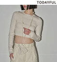 TODAYFUL トゥデイフル Cropped Smooth Knit 12420511 クロップドスムースニット 9月上～10月上入荷予定 後払い決済利用不可 2024PreFall 2024秋冬 新作 キャンセル返品不可 予約