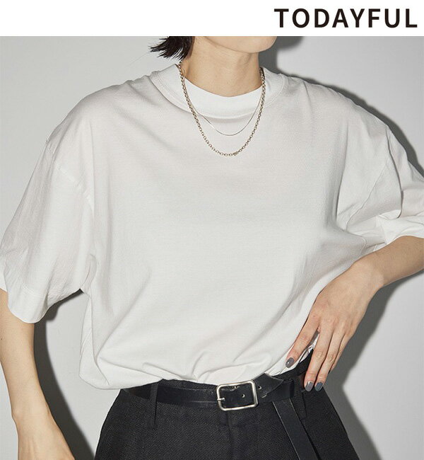 TODAYFUL トゥデイフル Cotton Silk Useful Halfsleeve T-shirts 12310602 8月末～9月末入荷予定 ネコポス送料無料 後払い決済利用不可 24SS 2024春夏 新作 キャンセル返品不可 予約