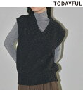 TODAYFUL トゥデイフル Mottle Yarn Knit Vest 12320516 モトルヤーンニットベスト 2023秋冬 2023prefall 新作 キャンセル返品不可