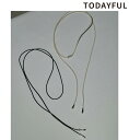 【即日発送】TODAYFUL トゥデイフル Suede Cord Choker 12320918【楽天ランキング1位獲得】 ネコポス送料無料 23FW 2023冬 新作 キャンセル返品不可 あす楽