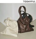 【即日発送】TODAYFUL トゥデイフル Ecoleather Gather Bag 12321021 エコレザーギャザーバッグ 23FW 2023冬 新作 キャンセル返品不可