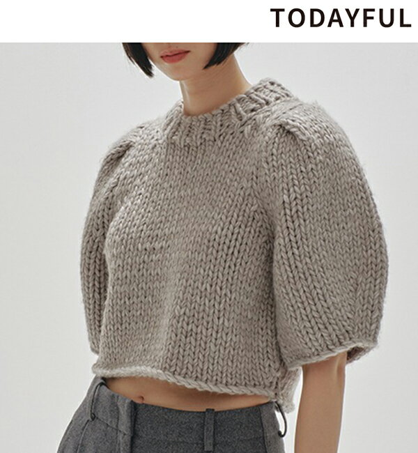 【予約商品】TODAYFUL トゥデイフル Puffsleeve Hand Knit 12420520 パフスリーブハンドニット 10月末〜11月末入荷予定 後払い決済利用不可 2024winter 2024秋冬 新作 キャンセル返品不可 予約のサムネイル