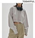 【SALE50%OFF】【即日発送】TODAYFUL トゥデイフル Cropped Sweat Pullover 12410603 2024winter 202...
