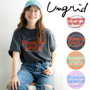 【期間限定12%OFF+本日Wエントリー＆楽天カードでP5倍】【即日発送】Ungrid アングリッド ツアーロゴルーズTee 112422793901 ネコポス送料無料 24SS 2024春夏 新作 キャンセル返品不可 1