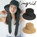 楽天セレクトショップreal【期間限定12％OFF+本日WエントリーでP3倍】【予約商品】Ungrid アングリッド リボン付き雑材ハット 112421090101 4月末～5月末入荷予定 後払い決済利用不可 24SS 2024春夏 新作 キャンセル返品不可 予約