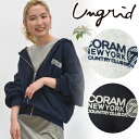 【SALE50 OFF エントリーでP2倍】【即日発送】Ungrid アングリッド ジップロゴパーカー 112352906101 23FW 2023秋冬 新作 キャンセル返品不可