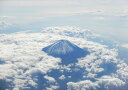 絵画風 壁紙ポスター （はがせるシール式） 天空の富士山 雲海 富士山 上空 キャラクロ FJS-005A1 （A1版 830mm×585mm） 建築用壁紙＋耐候性塗料 インテリア