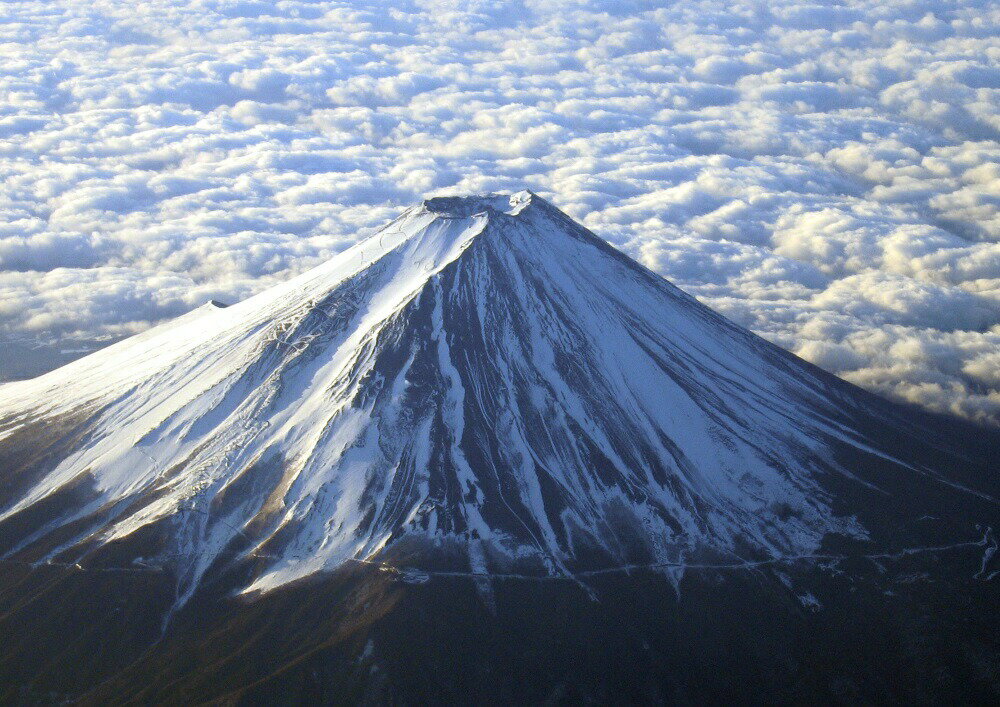 絵画風 壁紙ポスター (はがせるシール式) 凱雲快晴 富士山