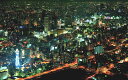 絵画風 壁紙ポスター (はがせるシール式) 大阪 ミナミの夜景 大阪市 キャラクロ OSK-009W1 (ワイド版 921mm×576mm) <日本製> ウォールステッカー お風呂ポスター