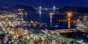 絵画風 壁紙ポスター (はがせるシール式) 長崎 夜景 日本三大夜景 世界新三大夜景 キャラクロ NGS-002S1 (パノラマS版 1152mm×576mm) <日本製> ウォールステッカー お風呂ポスター