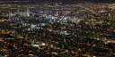 絵画風 壁紙ポスター (はがせるシール式) 札幌の夜景 都市景観 さっぽろテレビ塔 北海道 札幌市 パノラマ キャラクロ SAPR-001S1 (1152mm×576mm) <日本製> ウォールステッカー お風呂ポスター