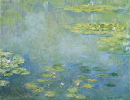 絵画風 壁紙ポスター （はがせるシール式） クロード・モネ 睡蓮 1906年 Water Lilies 大原美術館 キャラクロ K-MON-013S1 （752mm×585mm） ＜日本製＞ ウォールステッカー お風呂ポスター